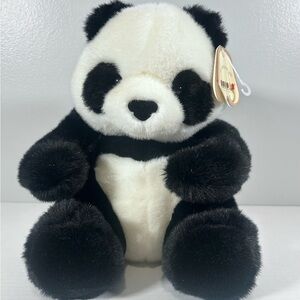 Vintage Plush Panda Bear 12” collectible Aurora rare